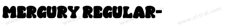 Mergury Regular字体转换